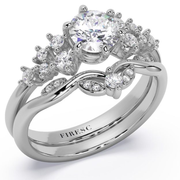 Inel AA453, 14K Alb 1